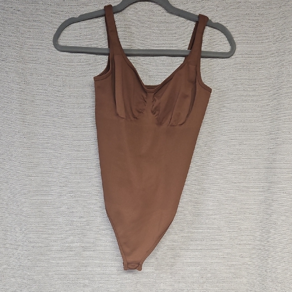 Seamless Brown Shapewear Bodysuit